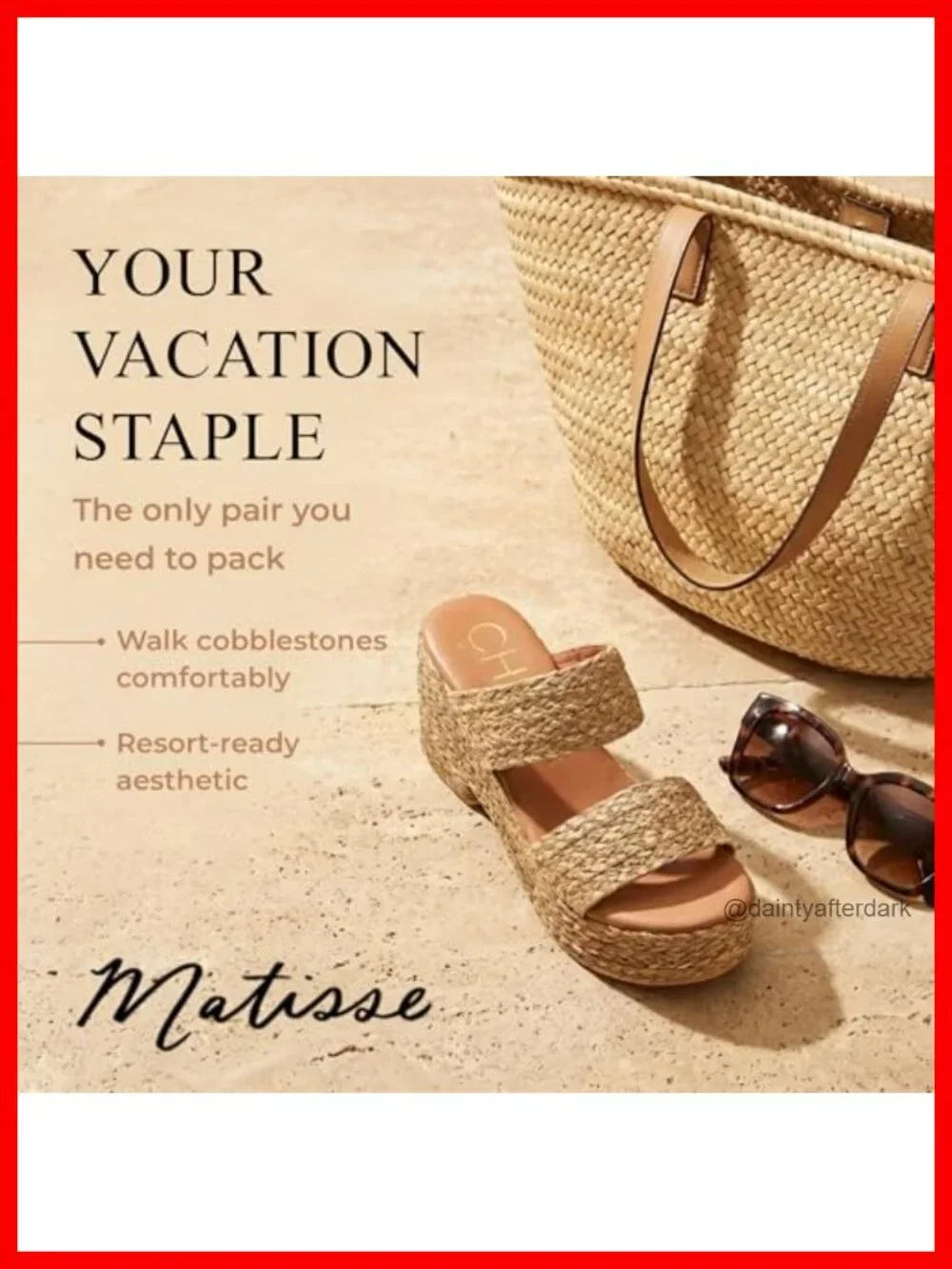 Woven Raffia Wedge Platform Sandals - Boho Vegan Summer Slides
